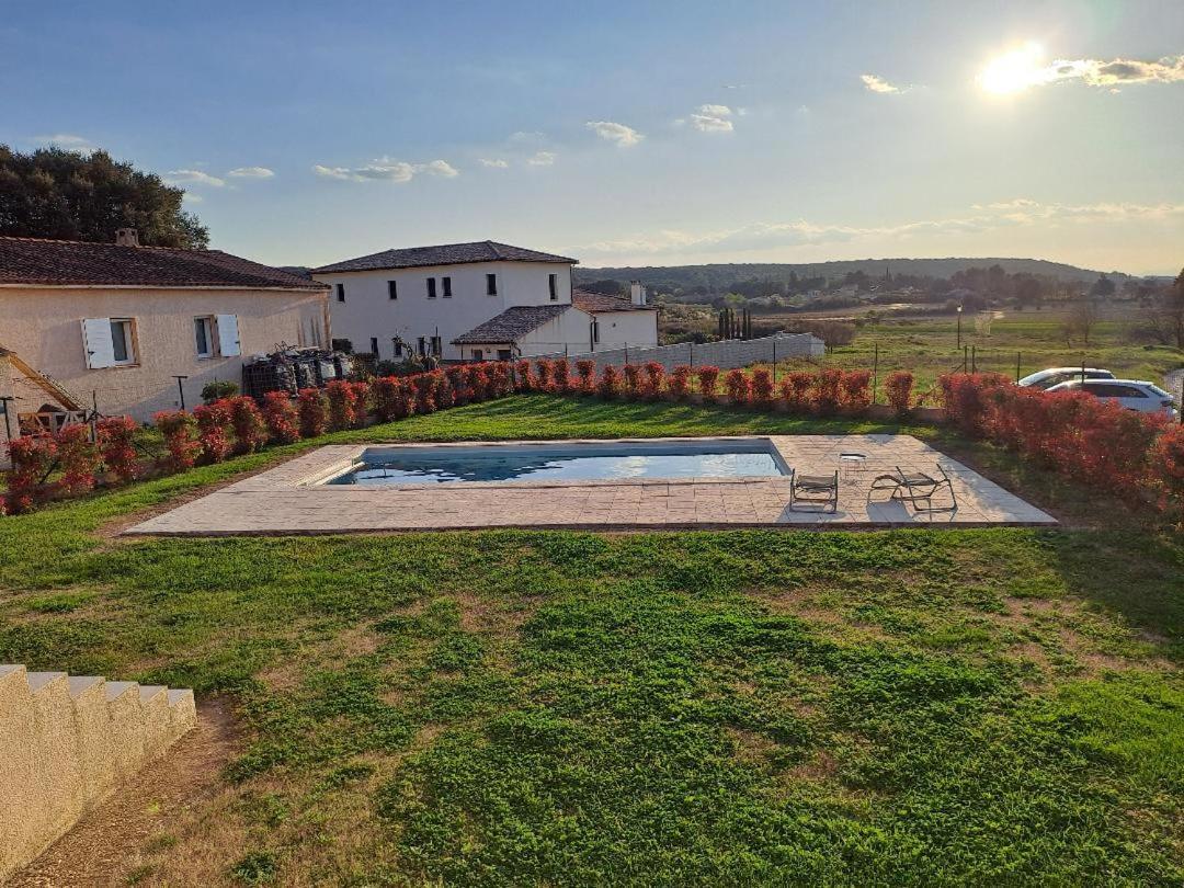 Villa Familiale Avec Piscine, Jardin A 10 Mn D'Uzes Flaux Eksteriør billede